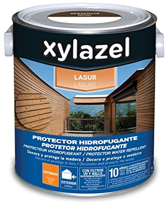 XYLAZEL 2163304 Lasur Protector Hidrofugante Satinado, Color Wengué, 2.5 l