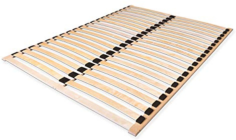 Mirjan24 Lattenrost Alti Duo, Lattenrahmen für alle Matratzen, mit 2x20 stabilen und flexiblen Federholzleisten, zur Selbstmontage (160x200)