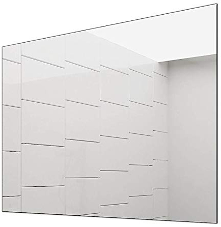 Concept2u Spiegel Badspiegel Wandspiegel 5 mm - Kanten fein poliert - inkl. verdeckter Halterungen quer/hochkant Montage möglich 60 cm Breit x 60 cm Hoch