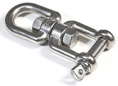 AMANKA 420kg Hängesessel Drehwirbel 10x125mm Edelstahl Swivel Hängestuhl Befestigung Boxsack Aufhängung Schraubgewinde