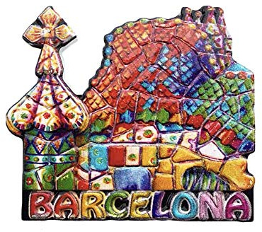 Wedare Magnet Souvenir 3D Gaudi Apartment Barcelona Spanien Kühlschrank Kühlschrankmagnet Tourist Souvenirs Handgemachte Magnetische Aufkleber Home Küche Dekoration Reise Geschenk