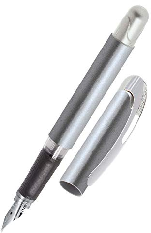 Online Füller College Metallic Stone, Tinten-Füller für Rechtshänder, ergonomisches Griffstück, hochwertige Iridium-Feder medium, Standard-Tintenpatronen