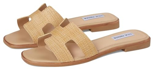 Steve Madden Women's Hadyn Sandal, Raffia, 8.5