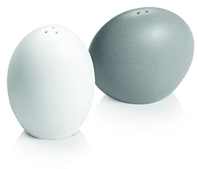 Tescoma - 387320, Fancy Home Stones, Peppar Salt Set, Tabell, Design, Keramik, Vit, Grå
