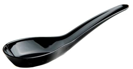 50 Cuillères Bouchées Chinoise 1,7 cl de 120 x 38 x Ht. 32 mm 100% Biosourcé, Fabrication Française - Noir - D-Work