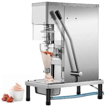 Speiseeismaschine Gefrorener Joghurt-Mischmaschine-Kühlschrank zur Herstellung von Milchshake-Eiscreme-Mischgeräten aus Edelstahl Ice Cream Machine