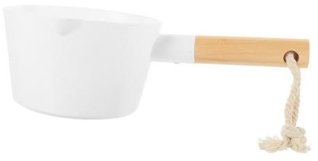 Accessories Bathing Ladle Container Salt Cooking Cup Kitchen Accessories Japanese Soaking Tub Scoops Handle Bucket Baby Bath Tubs Water Bailer Scoop Bamboo Hair White Bathtub