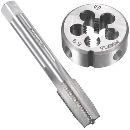 MACHSWON M14 x 1,5 mm metrisches Gewindeschneider-Set – Maschinengewindebohrer mit rundem Gewindeschneid-Set für Gewindereparatur