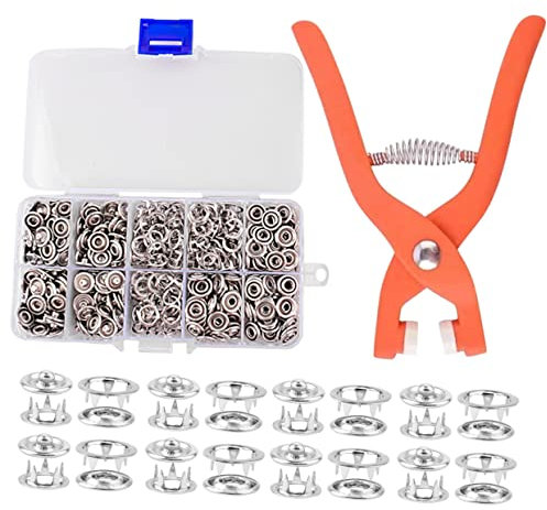 AUTSUPPL Druckknopfwerkzeug Mit Snaps Für Näharbeiten Handwerk Diy Druckknöpfe Zum Nähen Für Kleidung Taschen Und
