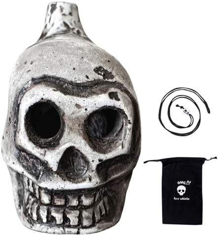 Auténtico Silbato - Silbato De Muerte | Skull Spooky Human Death Grito | Whistle Ruidoso, Auténtico De Truenos De Antiguos De Altos Decibelios Para Los Rituales De Muerte/Sacrificio