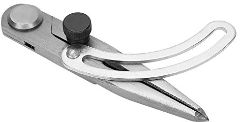 Spacing Compass, Leather Scriber, Long Service Life Polishing Leather Leather for Grinding Cutting Punching (100mm)