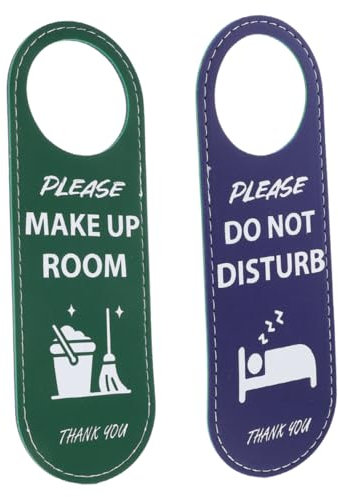 POPETPOP 2stücke Türschild Bitte Nicht Stören Doppelseitig Mit Aufschrift Bitte Zimmer Aufräumen Für Hotels Schlafzimmer Büros Praktisches Türknaufschild