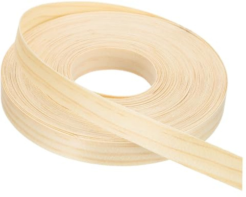 PATIKIL 15mm Pine Edge Banding,15m Wood Veneer Tape Pre-glued | Flexible Plywood Edge Banding,with Hot Melt Adhesive,for Furniture Restoration,50 ft