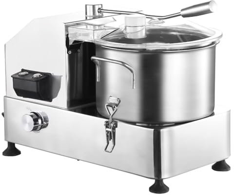 Commercial Food Processor Electric Vegetable Chopper, 2500RPM Stainless Steel Multifunctional Meat Grinder Veggie Cutter Mincer for Potato, Onion, Ginger, Cabbage,9L