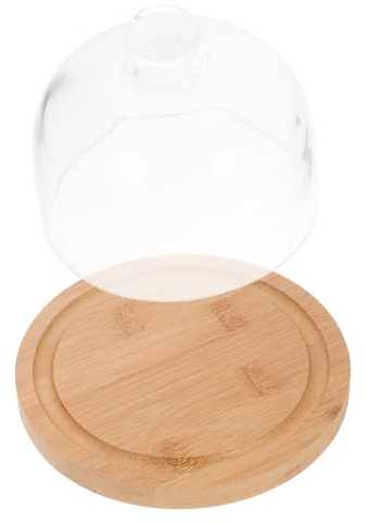 Hemobllo Vassoio per Torte con in Vetro Trasparente Piatto per Esposizione Dessert e Pane Vassoio Rettangolare per Feste e Speciali