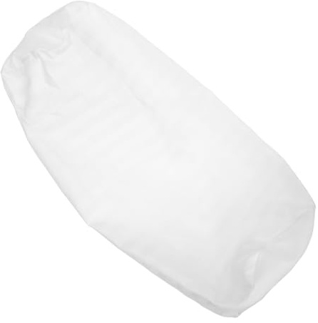 MERRYHAPY Funda de Almohada Cilíndrica Funda de Cojín Redonda Extraíble con para Limpieza Decoración Simple Color Blanco para Sofá y Descanso