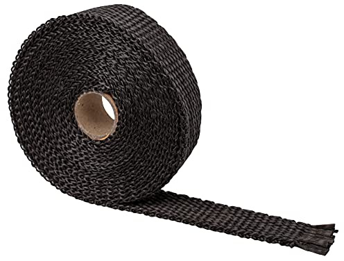 Bande Thermique Echappement 5m Roll Fibre de Verre Bouclage de Chaleur Moto de Moto Échappement Collecteur de Chaleur Isolant de Chaleur Fibre de Verre Ruban Thermique(Red)