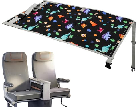 Flugzeug-Sitzverlängerung – Reisebett für Kleinkinder für Flüge, aufblasbares Kissen für Babys, Flugzeug | Fußstütze, faltbar, Babybett, weich und tragbar, Stützsystem für den Schlaf