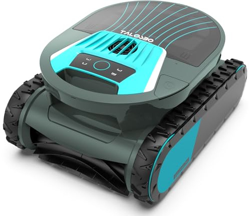 Talosbo Pleco Pro Poolroboter Boden und Wand, Wasserlinienreinigung, Kabellos Poolsauger Akku 210 Min Automatische, Poolreiniger mit APP Intelligenter Routenplanung, bis 200 ㎡