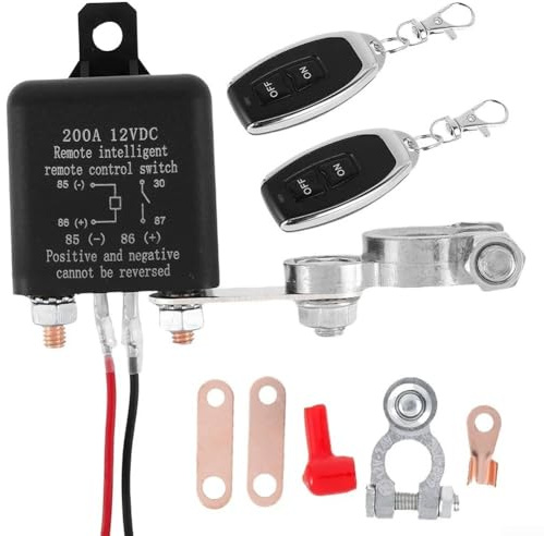 12 V Batterietrennschalter mit zwei Fernbedienungen von 320 Fuß für den Einsatz in ATVs, UTVs, SUVs, Camping, Anhängern, Vans und Geländefahrzeugen