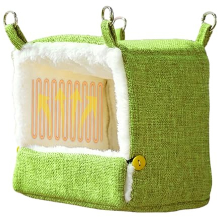 Generico Hamac pour chauffage: contrôle de la chaleur réglable, intérieur en coton doux, design pour repos suspendu, support thermique délicat | Convient pour Parrot Comfort Care pendant l'utilisation