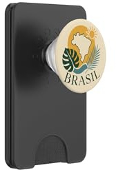 Brazil Tropical Country Map South America Travel PopSockets PopWallet for MagSafe