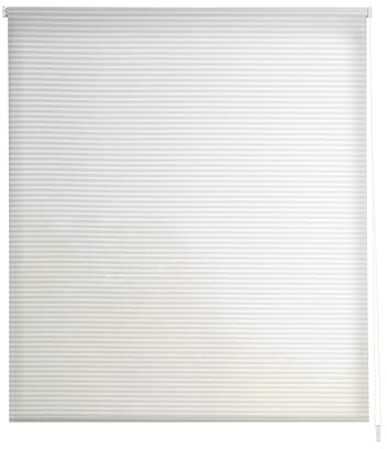 Estoralis | Robert | Estor Enrollable Diseño Moderno | Translúcido Rayas | Blanco | 130 x 195 cm (Ancho/Alto) Tamaño Tela 127 x 190 cm | Estores para Ventanas y Puertas