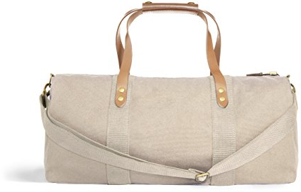 SOULEWAY Canvas Weekender - Reise-Tasche - Sport-Tasche - Handmade in Germany - Handgepäck - Wasserabweisend - Farbe: Helles-Beige