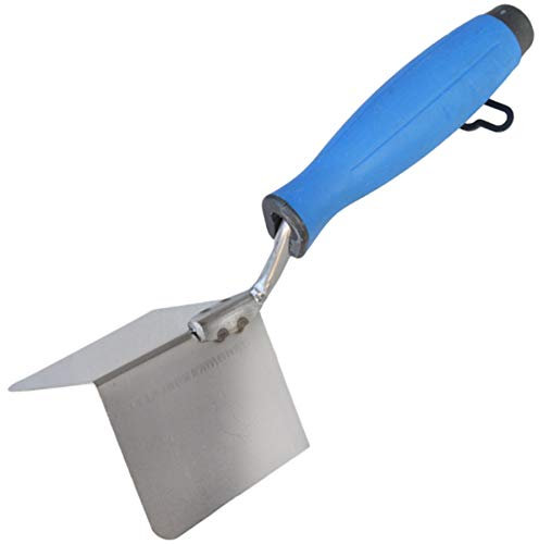 Stainless Steel Trowel, Outside Corner 120x75mm, Rubber Handle, DIY