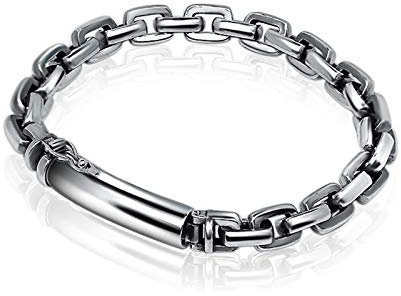 Beydodo 925 Sterling Silber Armband Männer Erbskette Armband 7.8 inch