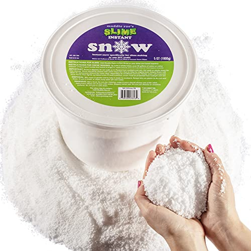 SCS Direct Maddie Rae's Instant Snow XL Pack - Macht 50 Gallonen künstlichen Schnee - bestes Pulver für Wolkenschleim, Snowonder - Ungiftig - Wissenschaftsprojekte, DIY