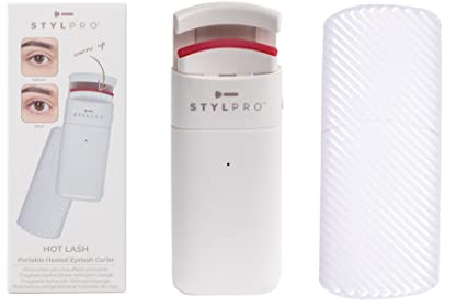 STYLPRO Hot Lash Beheizte Wimpernzange: Effortless Lashes On-the-Go (sanfte Wärme, inklusive Reiseetui)