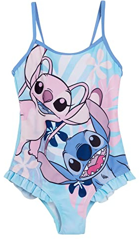 Disney Maillot de Bain Stitch pour Filles, 4-5 Ans.