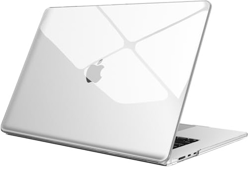 Fintie Hülle Kompatibel mit MacBook Air 15 Zoll M5 M4 M3 M2 (2026-2023) | A3448 A3241 A3114 A2941, Ultradünne Hartschale Schutzhülle Snap Case Cover, Transparent