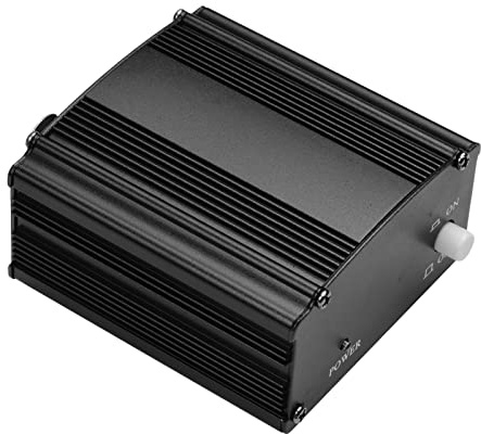 HUIOP Ultra-kompaktes Mikrofon + 48 V Phantomspeisung mit XLR-Eingang und Ausgang für Kondensatormikrofon, Musikaufnahme im Studio, Phantomspeisung