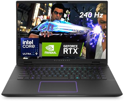 Alienware m16 R2 Gaming Laptop 16 QHD+ (2560 x 1600) 240Hz Display, Intel Core Ultra 9 Processor 185H, NVIDIA GeForce RTX 4070 Graphics, 32GB RAM, 1TB SSD, Windows 11 Home, English Backlit Keyboard