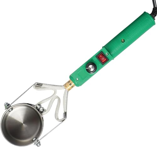 MASKIS Pot de Fusion de Plomb 500 W, Pot de Fusion D'étain, 150 ℃-450 ℃ Réglable, Corps de Pot Rotatif À 360 °, Pot de Fusion Électrique Portatif, pour Faire Fondre La Cire de Colle de Plomb D'étain