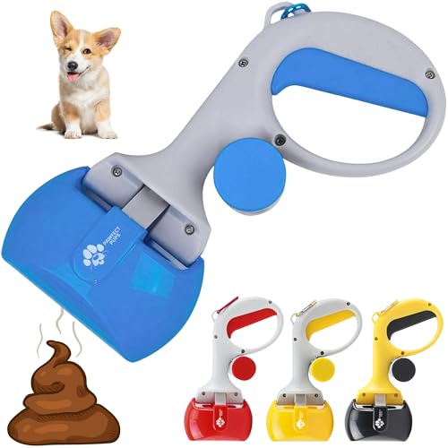 Pawfect Pups Dog Pooper Scooper for Small & Medium Dogs, 10” x 5” Lightweight Poop Scooper with Ergonomic Comfort Grip, Non-Stick Surface, Portable & Easy to Clean