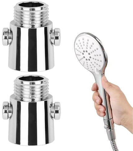 2PCS Shower Shut Off Valve, G1/2'' Water Flow Control Valve for Shower, Shower Head Flow Control, for Shower Head, Hand Shower, or Bidet Sprayer
