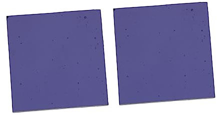 Anneome 2pcs Cobalt Glass Sheet Labs Experiment Supply Blue Flame Observation Tool