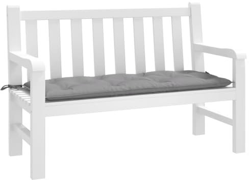 Brokky Gartenbank-Auflage Sitzauflagen FüR BäNke Sitzkissen Sitzbankauflage Bankkissen Bankauflage Grau 120x50x7 cm Oxford-Gewebe