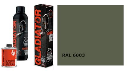 shabbychiccolors raptor vernice texturizzata al altissima resistenza al graffio tipo raptor (verde militare ral 6003)