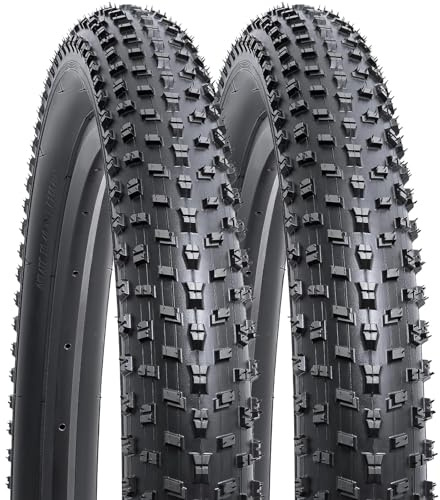 YunSCM 2PCS Faltbarer 24 Zoll Fahrradreifen 24x3.0 Mantel 76-507 Fahrradreifen Kompatibel 24x3.0 Rennräder/Gravel/Mountainbike Reifen 24 Zoll