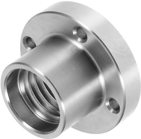 Tofficu Piastra Frontale Per Tornio in Acciaio, Mandrino Per Tornio in Legno Da 2 Pollici, Adattatore Con Filettatura 1-8Tpi, Facile Da Usare Per Progetti Di Lavorazione Del Legno