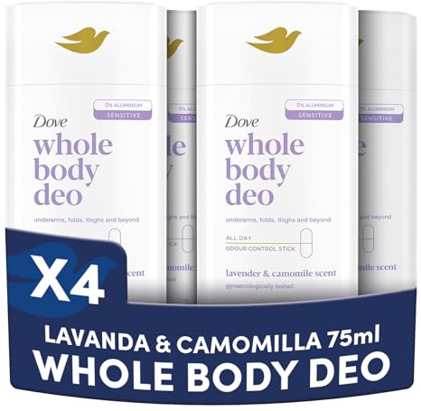 Dove Stick All Over Body Lavender 75 ml (Paquete de 4)