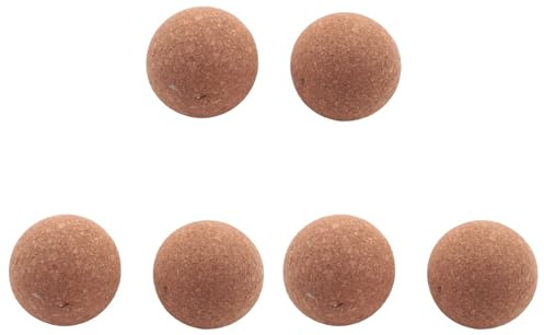 MVOSJFIE 6 Pieces Wooden Cork Ball Wine Stopper, Cork Ball Stopper for Wine Decanter Carafe Bottle Replacement 2.1 Inch/ 5.5 cm