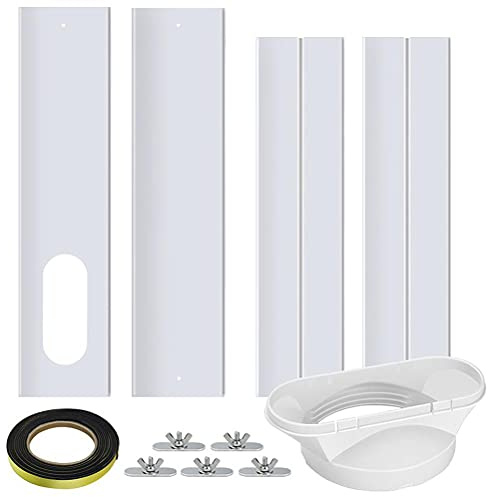 Kit de ventana de aire acondicionado portátil, kit de ventilación ajustable para puerta corredera para una fácil instalación, ajuste universal para varios tipos de ventanas