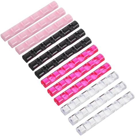 Baluue 12pièces Rangement pour Accessoires de Manucure Présentoir à Stylos pour Nail Art Porte-pinceaux à Emplacements pour Outils de Maquillage Manucure