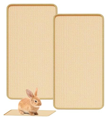 SNSYGN Alfombra Para Raspar Para Conejos, 2 Unidades De 30 X 60 Cm, Alfombrilla Para Raspar, Gatos, Para Pared, Conejos, Accesorios Para Morder, Dormir Y Anidar