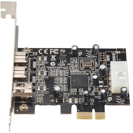 Uikdjgu -PEX30016 3 Port IEEE 1394 Firewire 1394B & 1394A PCIe 1.1 X1 Card TI XIO2213B Chipset KräVer äLdre Drivrutin